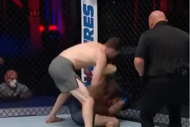 KAKVO VEČE ZA NAŠEG BORCA: Srbin brutalno isprebijao Amera i obezbedio mesto u UFC-u!