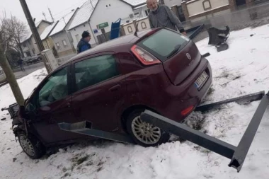 (FOTO) FILMSKA POTERA NOVOSADSKE POLICIJE! Uz pretnju pištoljem ukrao auto, pa se zakucao u autobusku stanicu, ali TU NIJE KRAJ!