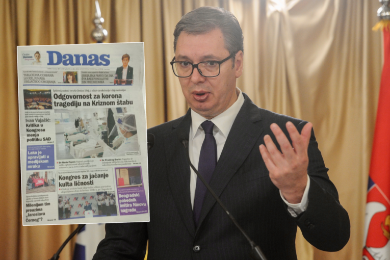 VUČIĆ JE KRIV ZA METRO, MLADIĆA, ANTIVAKSERE I MEDIJSKU CENZURU: Hajka na šefa države, tabloid puca iz svih oružja!