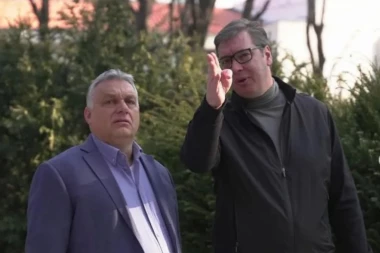 VUČIĆ UGOSTIO ORBANA: Prijatelji na doručku pre zajedničke vožnje brzim vozom i puštanja u saobraćaj deonice pruge Beograd-Novi Sad