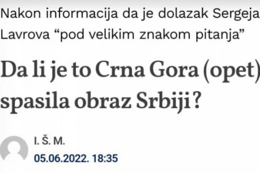 NASTAVAK SRAMOTE! Crnogorci uveli sve sankcije Rusiji, a sad su kao spasili obraz Srbiji?