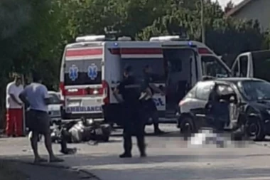 JEZIVI DETALJI SA MESTA POGIBIJE POLICAJCA: Suvozačeva vrata  potpuno SMRSKANA (FOTO)