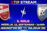 Derbi petog kola Vojvođanske lige – grupa Jug, samo na Xtip Stream-u!