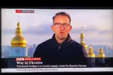 EKSPLOZIJA U KIJEVU UŽIVO NA BBC-U! Usred vođenja emisije odjeknule detonacije! (VIDEO)