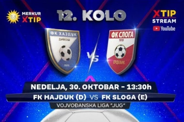 Derbi 12. kola Vojvođanske lige - grupa Jug, samo na Xtip Stream-u!