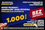 ZARADITE BEZ PO MUKE! Srpski telegraf i AdmiralBet poklanjaju kupon od 1.000 dinara!