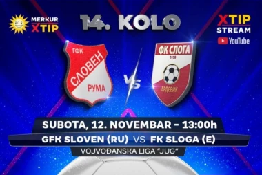 Derbi 14. kola Vojvođanske lige – grupa Jug, samo na Xtip Stream-u!