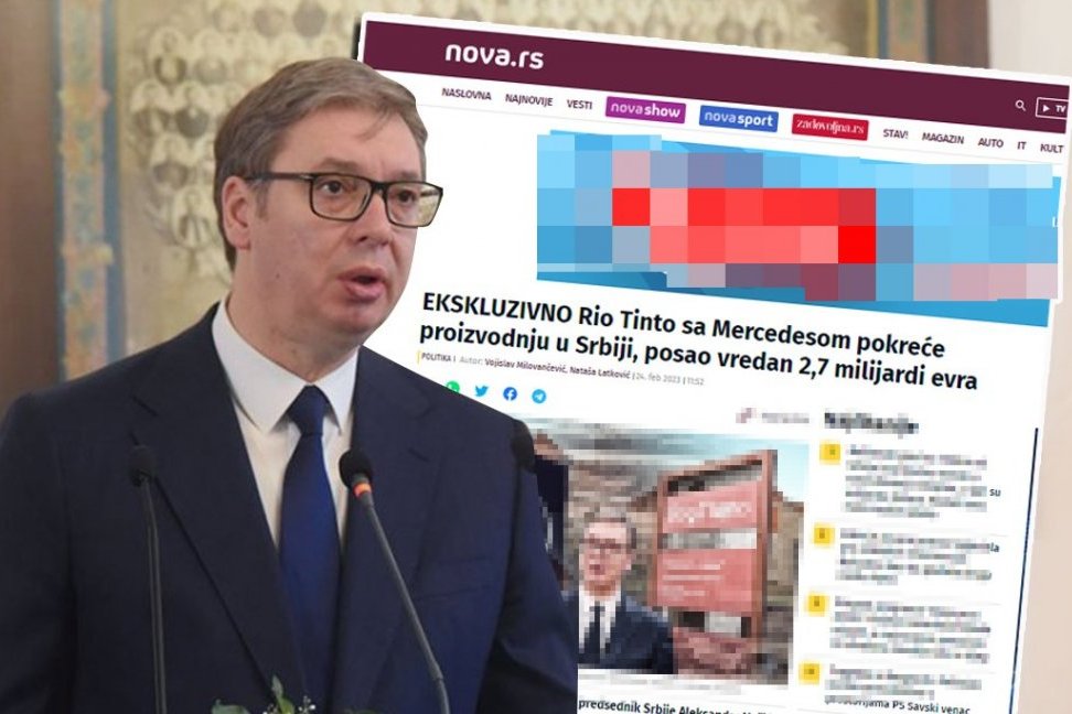 DOKAZ DA SU TAJKUNSKI MEDIJI PROTIV SRBIJE! Napadaju Vučića zbog investicije od 2,7 milijardi evra!