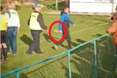 SATAROM NA GOSTE IZ VOGANJA: Težak incident na meču Sremske lige (VIDEO)