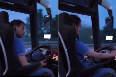 SNIMAK ŠOKIRAO SRBIJU! VOZAČ U OVAKVOM STANJU PREVOZI PUTNIKE? Svi se pitaju šta se sa njim dešava!? (VIDEO)