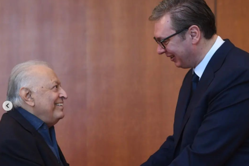 SRDAČAN SUSRET U PALATI SRBIJA! Vučić sa čuvenim kompozitorom: HVALA VAM, MAESTRO!