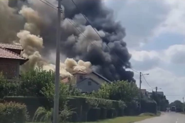 OSAM VATROGASNIH VOZILA NA TERENU: Na Altini dve osobe povređene u vatrenoj stihiji (VIDEO)