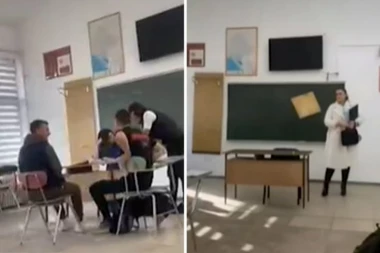 JEZIVI SNIMCI NASILJA U ŠKOLI UZDRMALI REGION! Đaci divljaju, gađaju nastavnicu, uništavaju SVE (VIDEO)