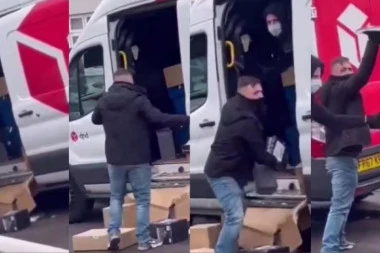 NESTALI U 60 SEKUNDI: Lopovi usred bela dana opljačkali kombi, dostavljač bespomoćno gledao: "ZNAM ŠTA SU TRAŽILI!" (VIDEO)