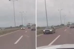 LUDILU NEMA KRAJA! Pun gas u brzoj traci na auto-putu kod Požarevca, ali u SUPROTNOM SMERU! (VIDEO)