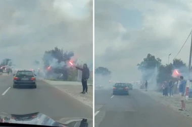 ŠPALIR, BAKLJADA I MORE TUGE I SUZA ZA STEFANA NEDELJKOVIĆA: Telo dopremljeno u Vrnjačku Banju (VIDEO)