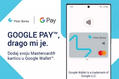 MOBI BANKA UVODI DIGITALNE NOVČANIKE: GOOGLE PAY PRVI U NIZU