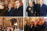 VUČEVIĆ SA SINOM MIHAILOM POSETIO JEDNU OD NAJVEĆIH SRPSKIH SVETINjA: Prisustvovao liturgiji, u manastiru prеlеp prizor (FOTO)