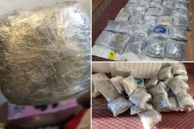 BEOGRAĐANINU STAVLJENE LISICE NA RUKE ZBOG DROGE: Policija zaplenila skoro 34 kilograma marihuane! (FOTO)