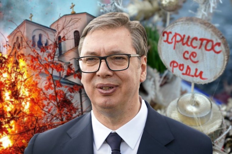 "PROSLAVLJANJE BOŽIĆA U NAŠEM NARODU IMA DUBOK DUHOVNI I ISTORIJSKI KOREN"! Predsednik Vučić čestitao praznik svim vernicima!