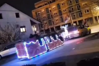 SVETLEĆE SANKE SA IRVASOM PROJURILE ZEMUN POLJEM! Ovaj prizor oduševio je sve! (VIDEO)