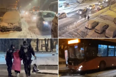 SNEG PARALISAO BEOGRAD! Pogledajte zastrašujuće snimke kolapsa u saobraćaju! (VIDEO)