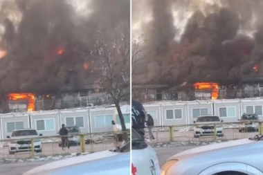 PRVI SNIMCI POŽARA U KINESKOM TRŽNOM CENTRU NA NOVOM BEOGRADU! Dim kulja iznad Bloka 70, ČULA SE EKSPLOZIJA?! (FOTO, VIDEO)