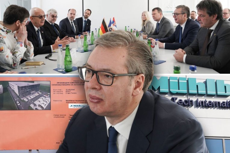 "OVO JE VELIKA STVAR ZA NAŠU ZEMLJU, SAVRŠENSTVO TEHNOLOGIJE"! Vučić u Staroj Pazovi položio kamen temeljac za izgradnej fabrike "Muehlbauer Group" - investicija od 30 miliona evra!