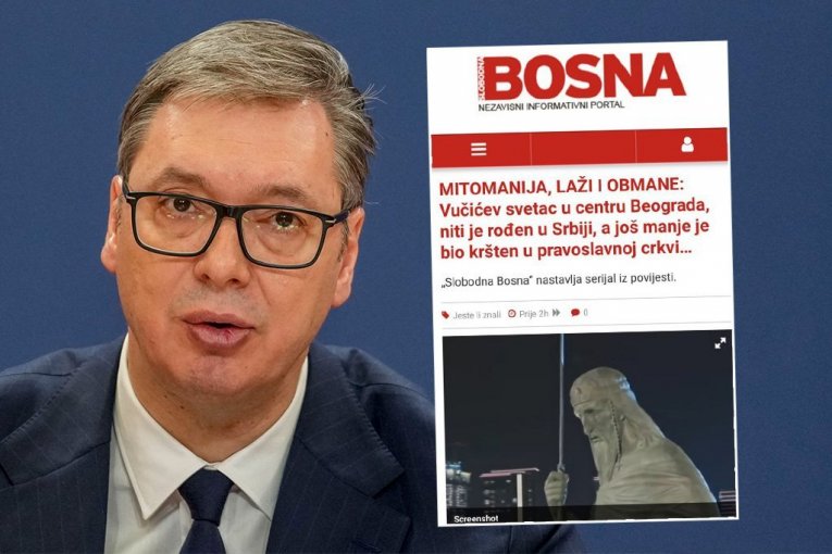 VIŠE NE ZNAJU ŠTA ĆE, PA BI I STEFANA NEMANJU DA NAM ODUZMU! Sraman tekst portala "Slobodna Bosna": Vučićev svetac niti je rođen u Srbiji, a još manje je bio kršten u pravoslavnoj crkvi…