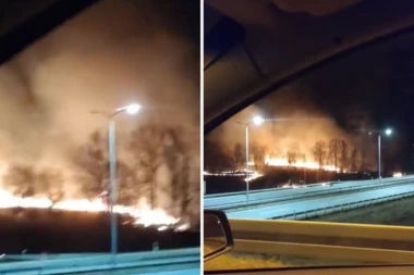 POŽAR KOD MALOG POŽAREVCA: Jeziv snimak kruži društvenim mrežama (VIDEO)