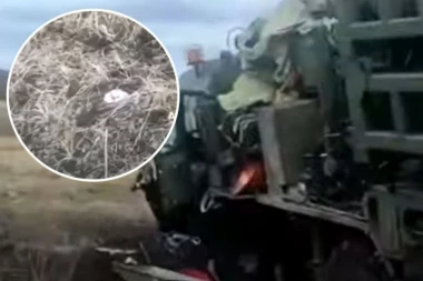 UBITAČNI S-350 ULETEO U MINSKO POLJE! Stravičan snimak s fronta; Uništen moćni ruski PVO lanser - kobni potez posade! (VIDEO)