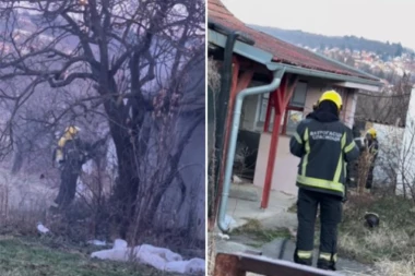 POŽAR U SREMSKOJ KAMENICI: Vatra izbila u napuštenoj kući (VIDEO)