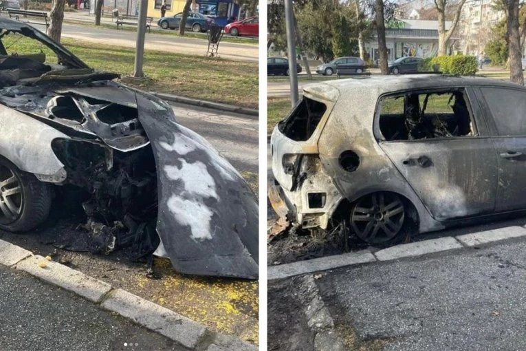 HOROR! VOZAČ IZGOREO U AUTOMOBILU KOD ŠIDA: Vatrogasci dali sve od sebe, ali čoveku nije bilo spasa! (FOTO)