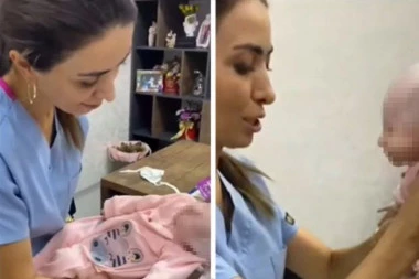 MEDICINSKA SESTRA JE SNIMILA TEK ROĐENU BEBU: Ceo SVET u čudu gleda u ono što je poraslo na devojčicinoj glavi (VIDEO)