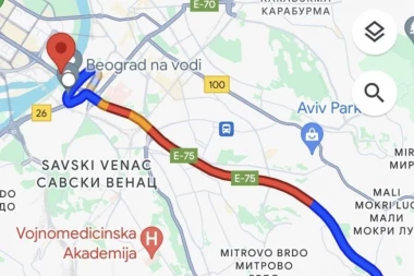 KROZ VOJISLAVA ILIĆA BOLJE PEŠAKA, MOSTAR ZAOBIĐITE U ŠIROKOM LUKU! Evo gde su "crvene zone" ovog jutra u Beogradu! (FOTO)