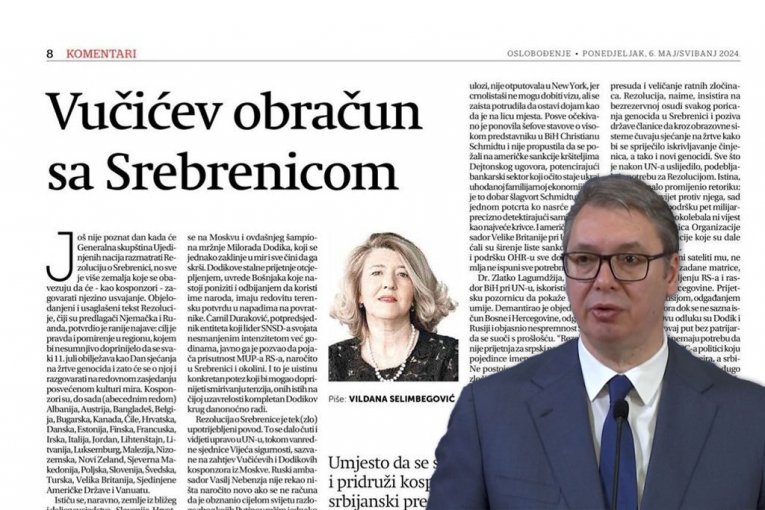 SRAMAN I BRUTALAN UDAR IZ SARAJEVA! Vučić na meti napada jer nikada neće dozvoliti da se Srbima prišije etiketa genocidnog naroda!