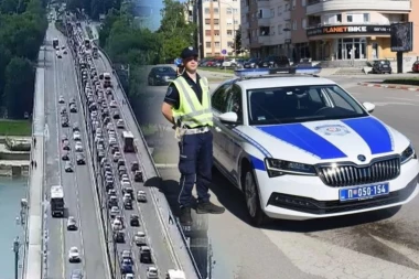 SUDAR KOD "UŠĆA": Ogromne gužve, sve stoji! (FOTO)