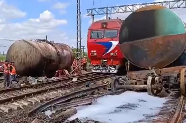 VANREDNO NA JUGOZAPADU RUSIJE: Ukrajinski dron pogodio teretni voz sa gorivom?! (VIDEO)