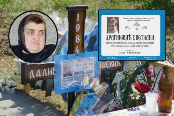 JEZIVA KOINCIDENCIJA! Svetlana Dragijević biće sahranjena pored sina danas, kada je njemu pomen 40 dana - KLETVA KOSI PORODICU?