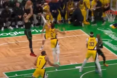 ŠTA URADI ČOVEČE? Izrešetao je koš Indijane - Džejlen Braun vodi Boston ka velikom finalu! (VIDEO)