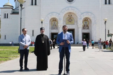 PLATO ISPRED HRAMA SVETOG SAVE BIĆE JEDAN OD NAJLEPŠIH NA SVETU: Aleksandar Šapić obišao radove na uređenju ambijenta pored najveće svetinje (FOTO)