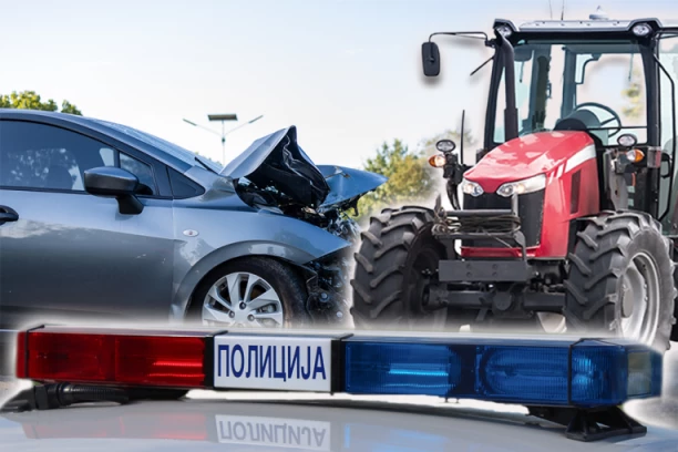 MRTAV PIJAN IZAZVAO SAOBRAĆAJKU U JAGODINI: Udario traktorom u "audi" kojim je upravljao mladić (23)