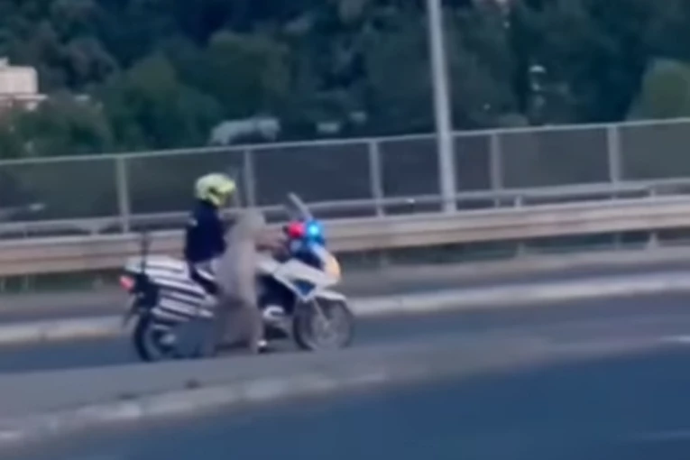 DIRLJIVO! Policajac pomaže starijoj ženi da pređe ulicu: Gest koji je osvojio društvene mreže (VIDEO)