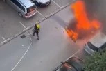 Požar na Limanu u Novom Sadu: Izgoreo automobil na parkingu (VIDEO)
