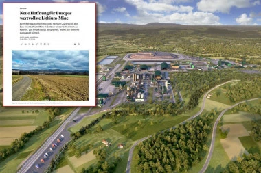 Nemački „Handelsblat“ o Projektu „Jadar“: Nova nada za najvredniji rudnik litijuma u Evropi