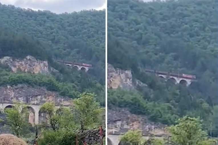 HOROR U KOMŠILUKU: Teretni voz izleteo iz šina na sred mosta! (VIDEO)