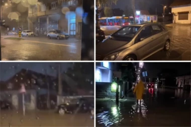 GROM IZAZIVAO POŽARE, POPLAVE ŠIROM ZEMLJE! MUP angažovan na 40 lokacija u Beogradu, 14 osoba evakuisano nakon strahovitog nevremena!