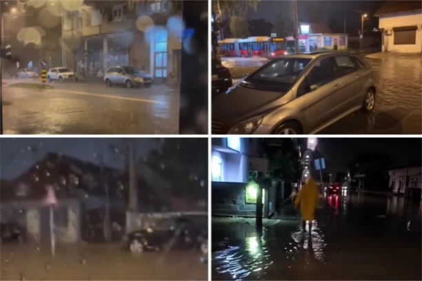 GROM IZAZIVAO POŽARE, POPLAVE ŠIROM ZEMLJE! MUP angažovan na 40 lokacija u Beogradu, 14 osoba evakuisano nakon strahovitog nevremena!