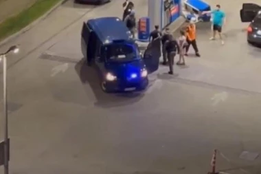 SEVALI NOŽEVI NA BENZINSKOJ PUMPI: Muškarac zadobio teške telesne povrede u masovnoj tuči (VIDEO)