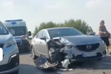 LANČANI SUDAR KOD ISKLJUČENJA ZA KOVIN: Na mestu nesreće hitne službe, stvaraju se ogromne gužve (VIDEO)